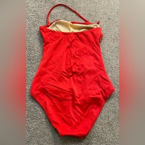 Womens JCrew red one piece swimsuit